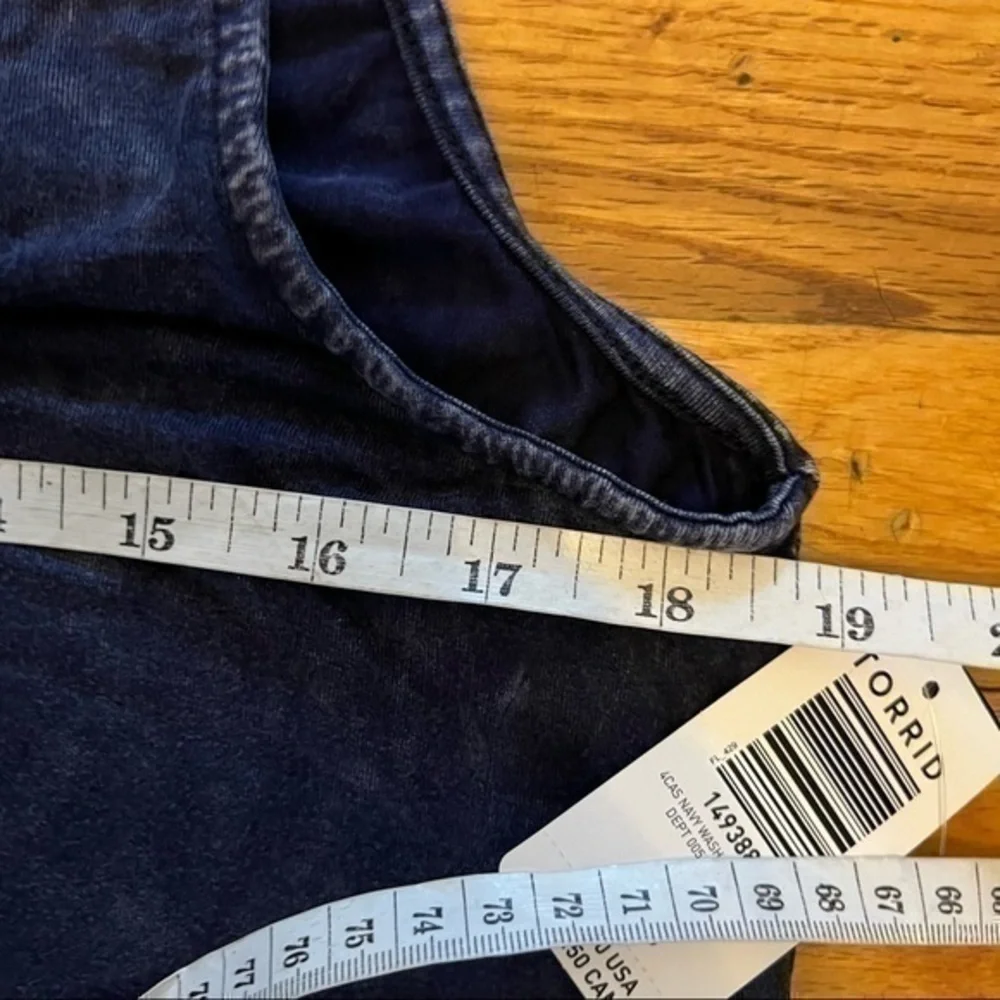 NWT Torrid size 1 blue wash midi dress - Picture 9 of 9